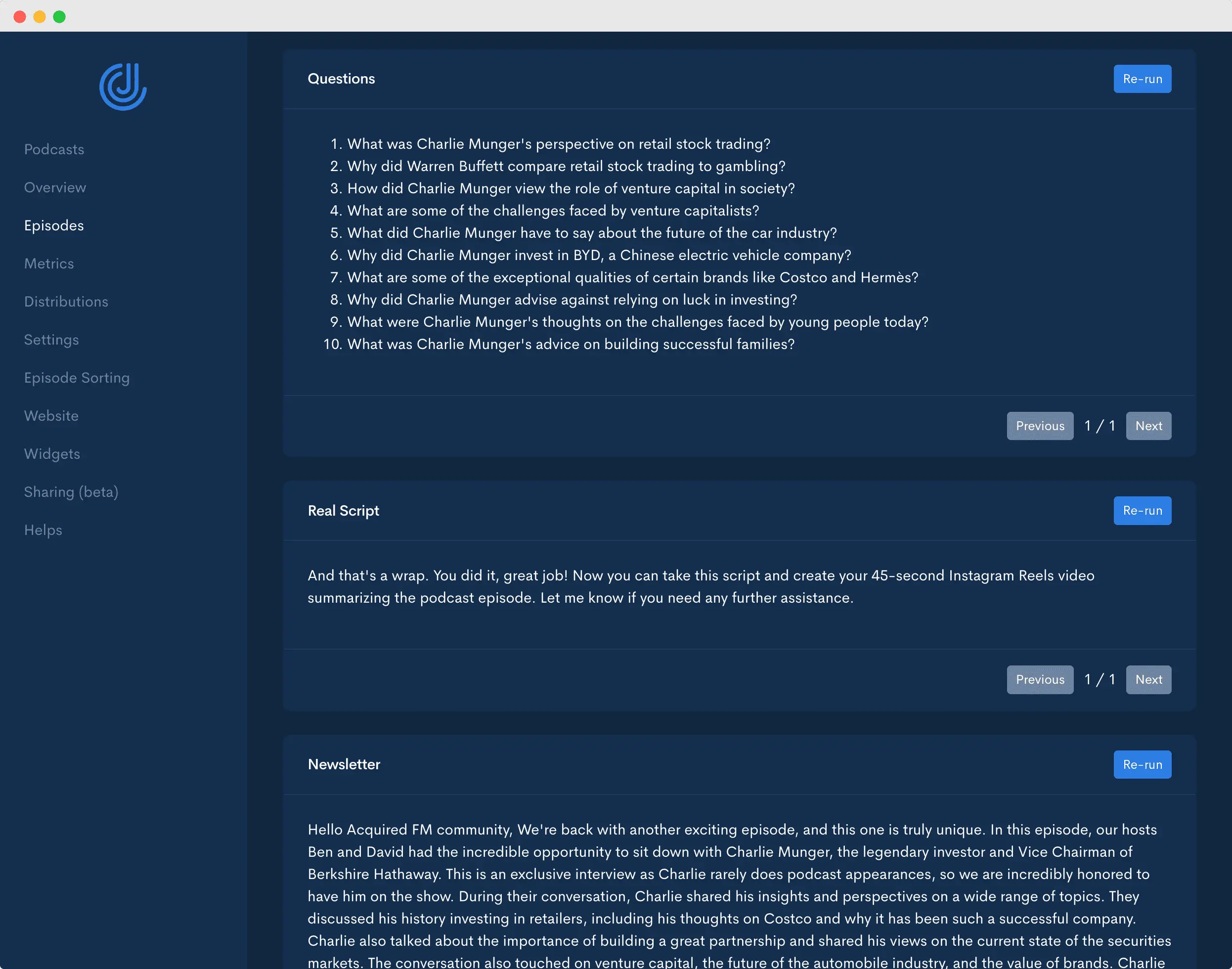 Picture of the AI contents