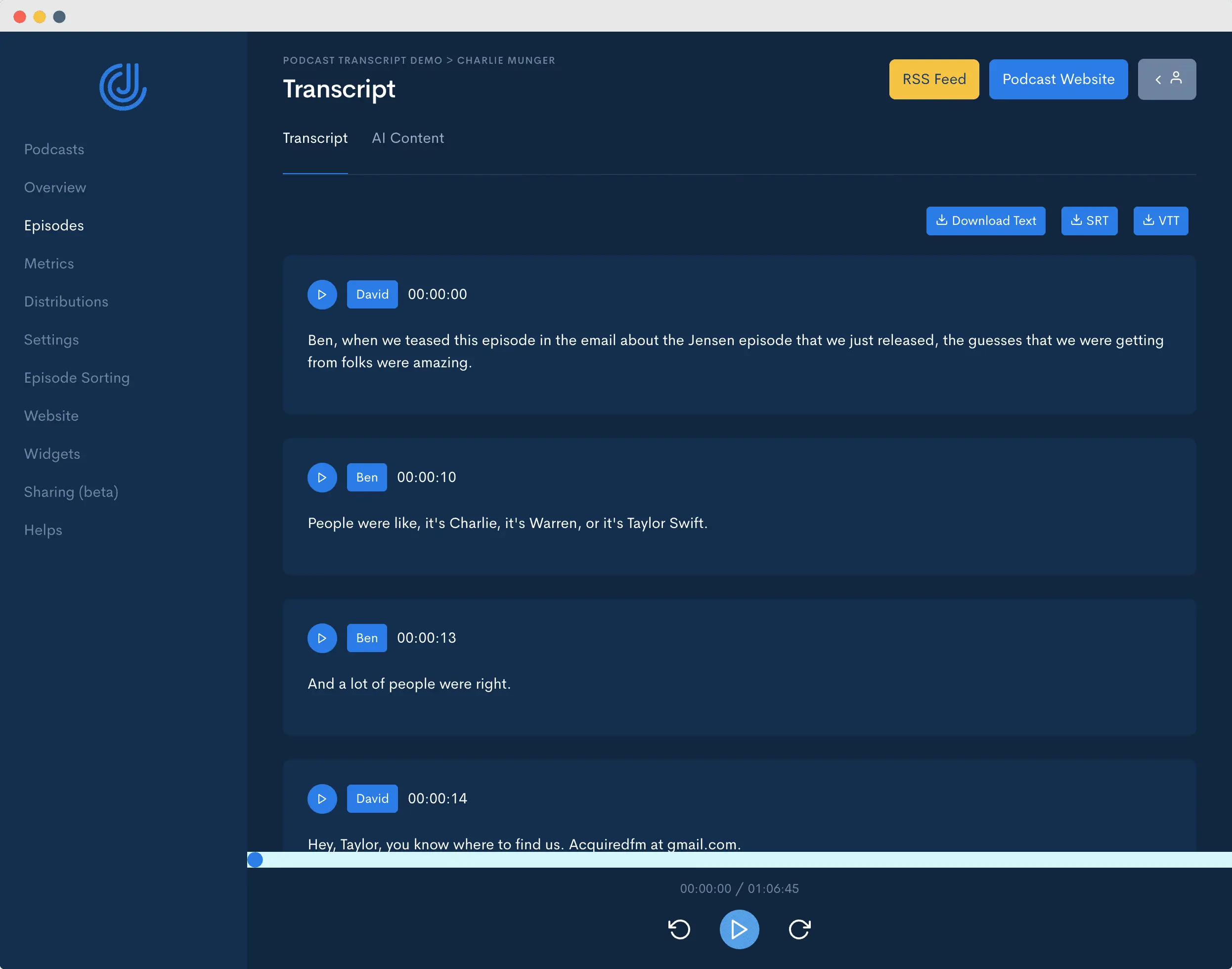 Picture of the transcribe podcast